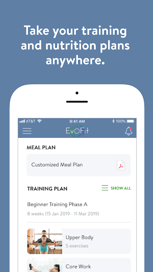 Evolved Online Fitness Screenshot 1