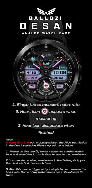 BALLOZI Desan Watch Face Screenshot 3