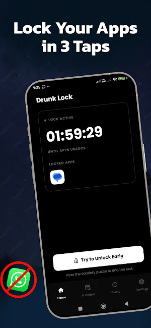 Drunk Lock - Unlock Apps Sober Screenshot 1