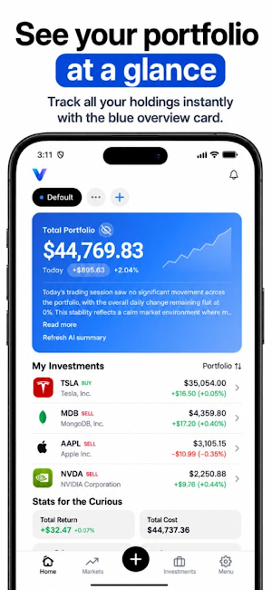 Stock360: Portfolio Tracking Screenshot 1