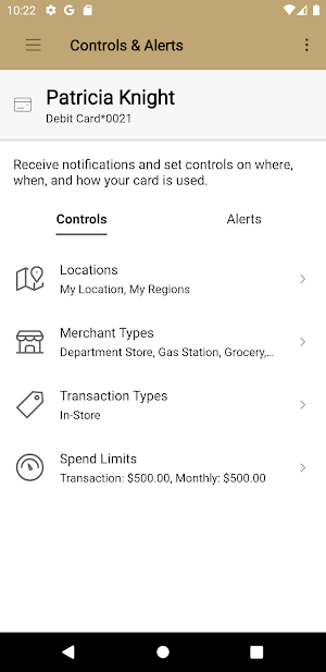SBA-Credit Card Screenshot 1