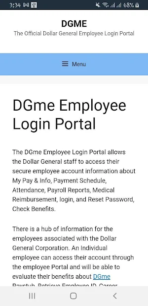 DGme Portal Screenshot 0