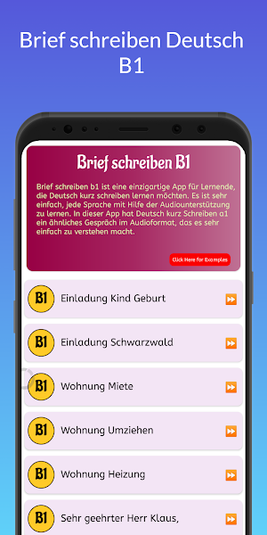 Brief schreiben Deutsch B1 Screenshot 1