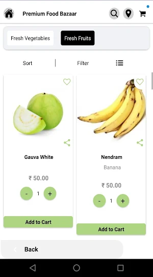 Premium Food Bazaar Screenshot 1