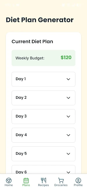 Pladiet: AI Meal Planner Screenshot 3