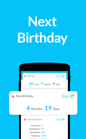 Age Calculator by Date of Birth⌛️: Age App 🙆 Screenshot 1