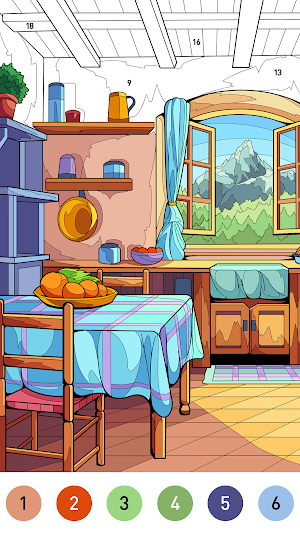 House Color by number game Screenshot 3