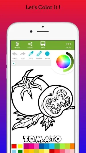 Fruits and Veggies Coloring Book 2020 Screenshot 3