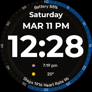 CDL Big Digital Watch Face Screenshot 1