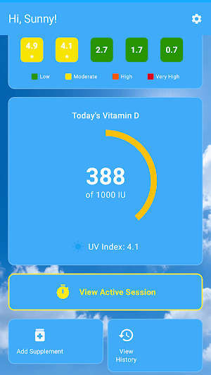 SunDTracker: Vitamin D & UV Screenshot 1