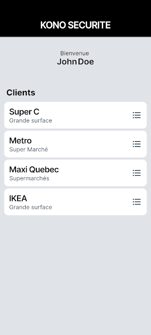 KONO SECURITE Screenshot 2