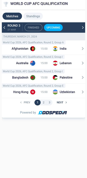 World Cup Qualification Live Screenshot 0