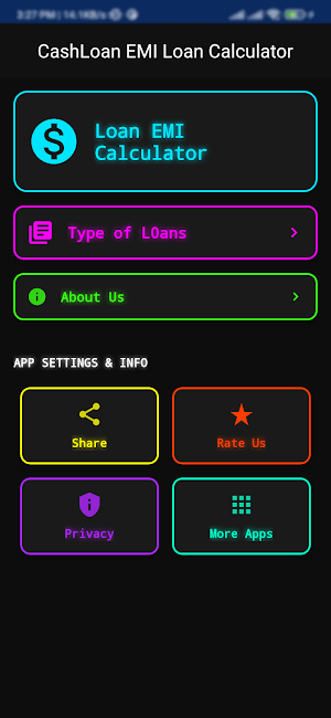 CashLoan EMI Loan Calculator Screenshot 1