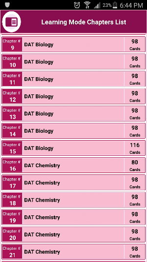 Dental Admissions Test (DAT) A Screenshot 2