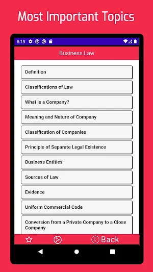 Business Law Screenshot 0