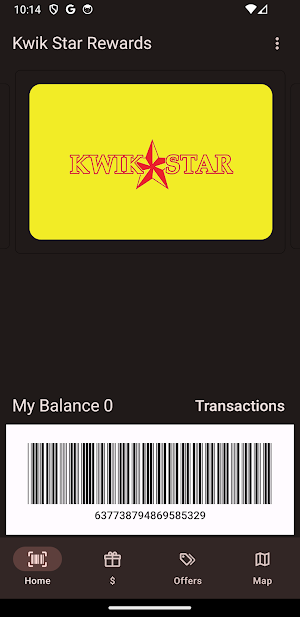 Kwik Star Rewards Screenshot 1