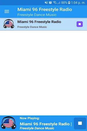 Miami 96 Freestyle Radio App Screenshot 0