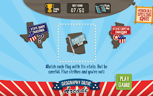 Geography Drive Arcade Screenshot 0