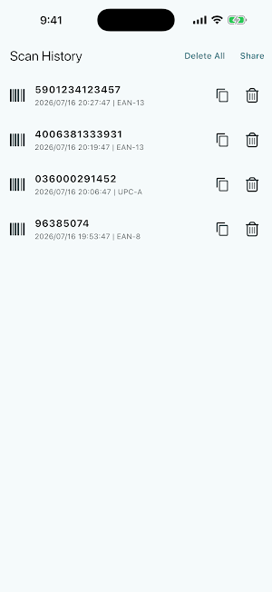 Barcode Scanner - EAN & UPC Screenshot 1