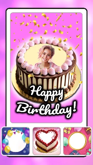 Birthday photo frame - collage Screenshot 0