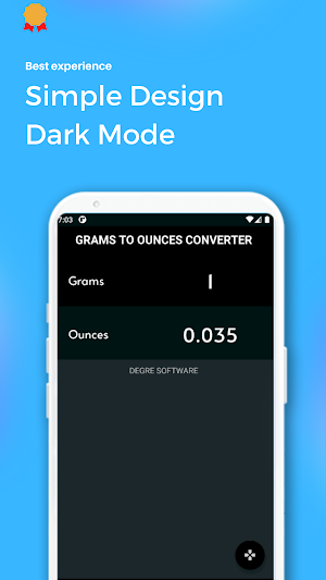 Grams to Ounces Converter Screenshot 2