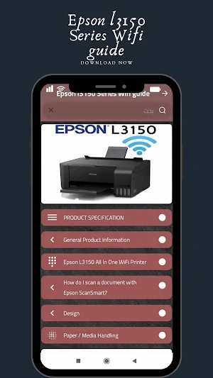 Epson l3150 Series Wifi guide Screenshot 1