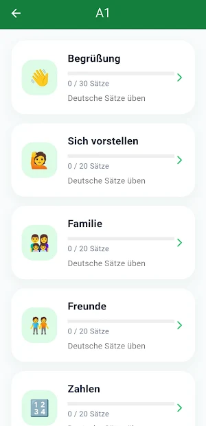 Deutsche Sätze – Learn German Screenshot 1