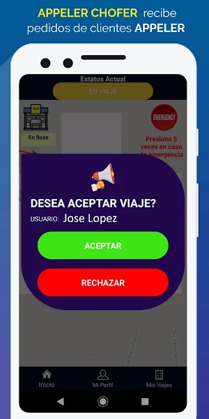 Appeler Chofer Screenshot 1