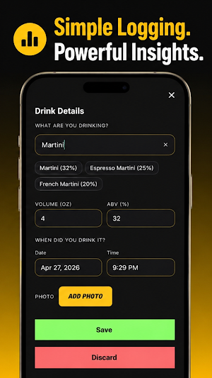 Clear Count - Drink Log & BAC Screenshot 1