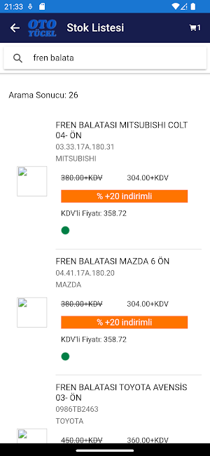 Oto Yücel B2B Screenshot 1