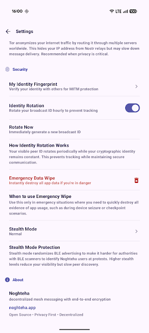 Noghteha - Mesh Messenger Screenshot 2
