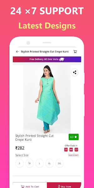 Kurti Online Shopping - Anarkali Shopping App Screenshot 2