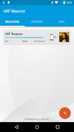 nRF Beacon Screenshot 0