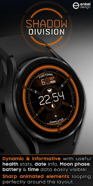Shadow Division - animated watch face Screenshot 2