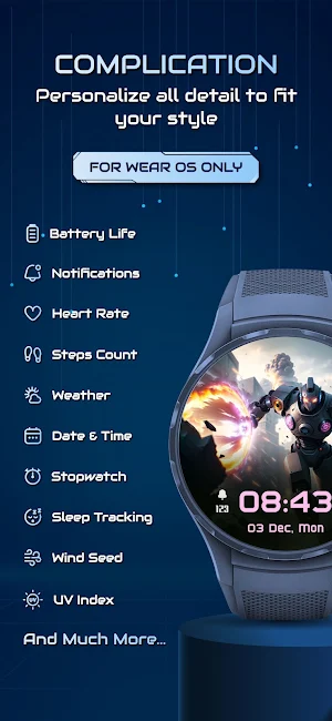 Futuristic Robot Watchface PRO Screenshot 2