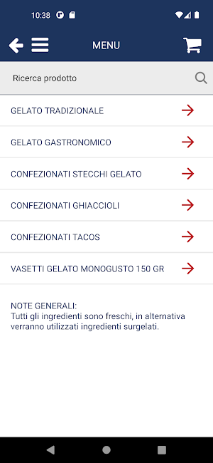 Gelato per locali Screenshot 2