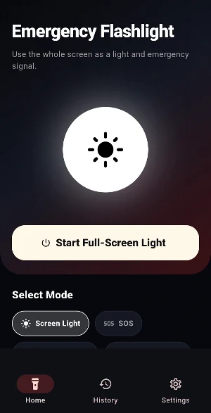 Emergency Flashlight SOS Screenshot 0