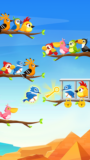 Color Bird Game: Sort It Now Screenshot 1