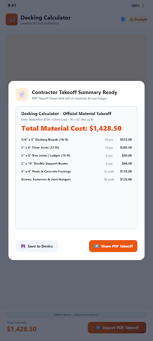 Decking Calculator Screenshot 0