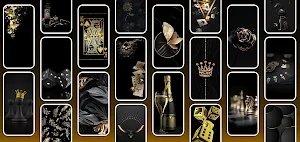 Black Gold Wallpaper Screenshot 0