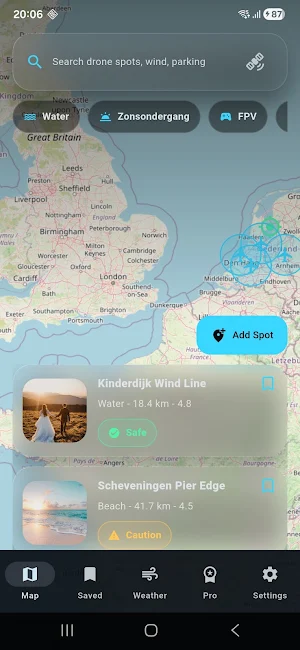 DroneSpot Radar Screenshot 2