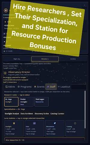 Stellar Observatory Idle Screenshot 3