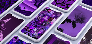 Purple aesthic wallpaper Screenshot 0