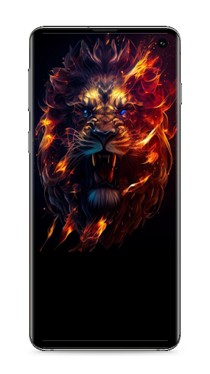 Fire Lion Wallpaper Screenshot 2