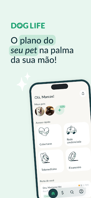 Dog Life: plano de saúde pet Screenshot 0