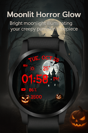 Scary Pumpkin WatchFace Screenshot 2