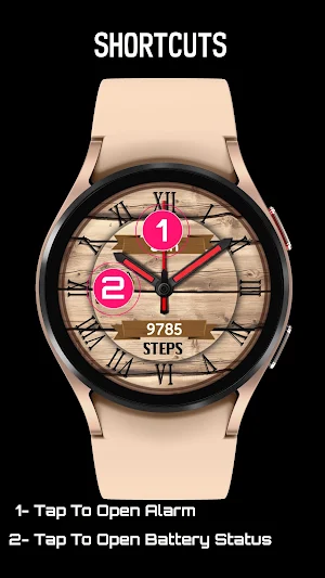 Pars Wooden Analog Watch Face Screenshot 2