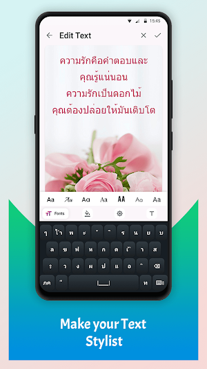 Write Thai Text on photo Screenshot 3