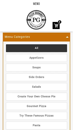 Pizza Gourmet Restaurant Screenshot 1