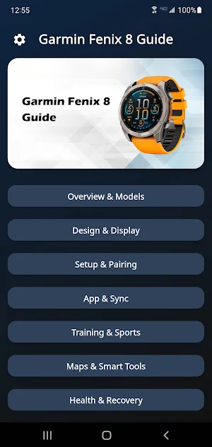 Garmin Fenix 8 Guide Screenshot 1